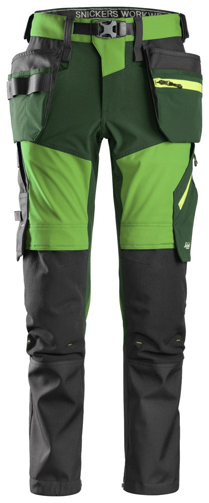6940 FlexiWork, Pantalon+ en tissu extensible Softshell avec poches holster