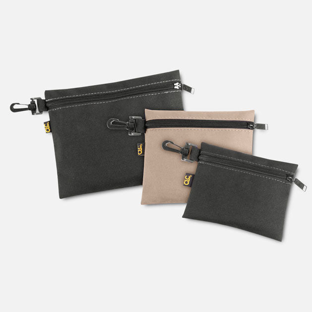 3 sacs à fermeture à glissière